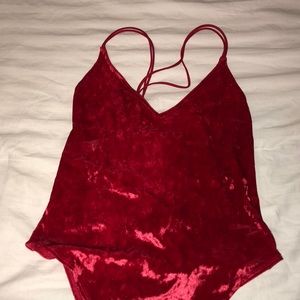 Velvet bodysuit